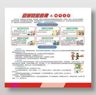 夏季安全之電氣火災宣傳海報