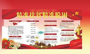 經(jīng)典創(chuàng)意扶貧脫困公益宣傳展板