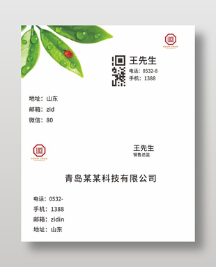 白色簡約風(fēng)企業(yè)名片