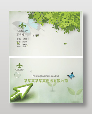 商務有限公司總經理名片