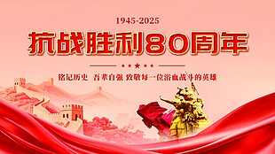 銘記歷史抗日戰(zhàn)爭(zhēng)勝利周年紀(jì)念日展板