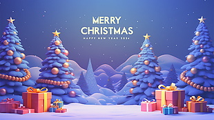 奇妙魔幻圣誕節活動海報