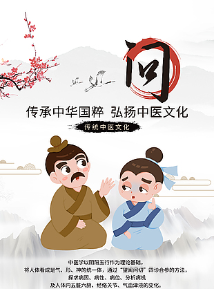 中華國粹傳統中醫文化之問診海報
