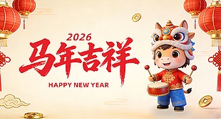 馬年吉祥海報