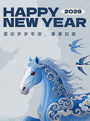 馬年元旦共赴美好節日活動海報