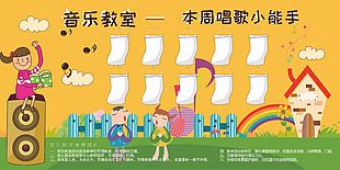校園音樂教室文化墻宣傳展板