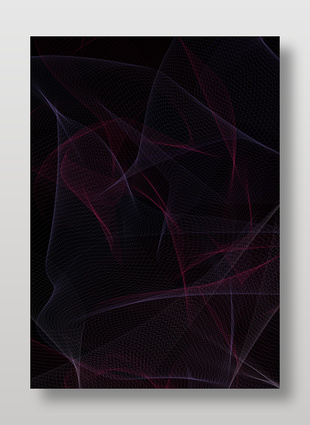 线条光效艺术感黑色背景图