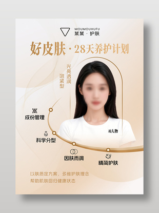 美容護膚宣傳海報