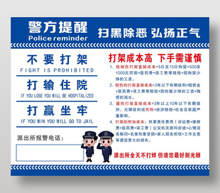 警方提醒展板設(shè)計(jì)