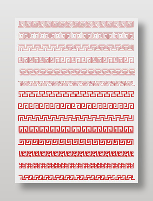 紅色線條裝飾邊框矢量設(shè)計