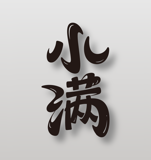 小滿傳統(tǒng)節(jié)氣藝術(shù)字設(shè)計(jì)