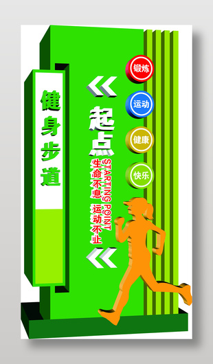 健身步道戶外導(dǎo)視牌設(shè)計