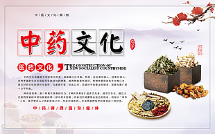 中藥調(diào)理強(qiáng)身健體醫(yī)藥文化展板設(shè)計