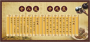 中醫(yī)十八反十九畏展板設(shè)計