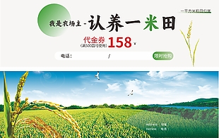 簡約農(nóng)場代金券設(shè)計