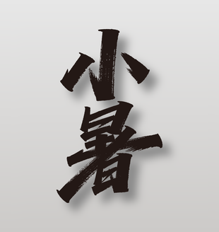 二十四节气小暑手写毛笔字