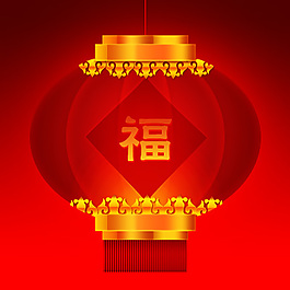 中国春节传统红灯笼