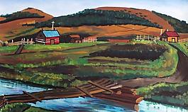 风景水彩画图片