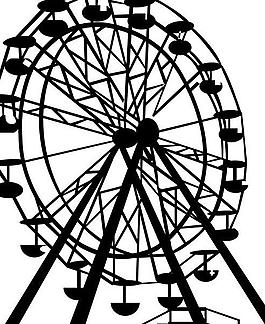 墙贴 矢量图 摩天轮图片