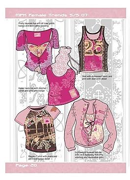 女孩服装设计矢量素材图片