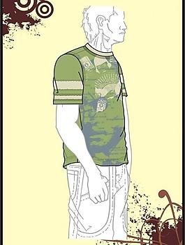 男装 t shirt 印花设计 上海印象图片