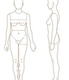 人体测量 女人 服装内衣人体图片