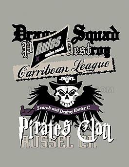 服装印花 组合图案图片