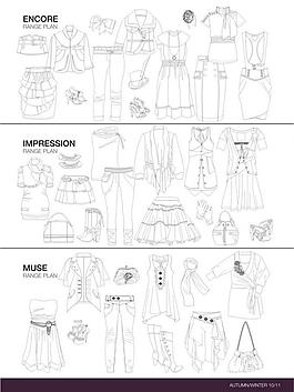 女装款式图图片