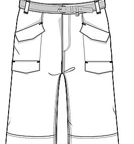 男装短裤矢量cdr图片