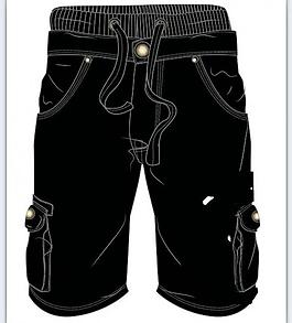 男装短裤矢量cdr图片