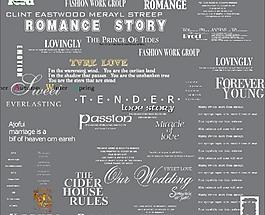 英文字体模板 相册字体模板图片