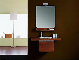 卫浴样板间  浴室柜图片