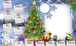 新年日历模板图片