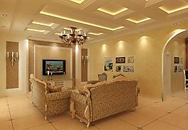 客厅整体效果图图片