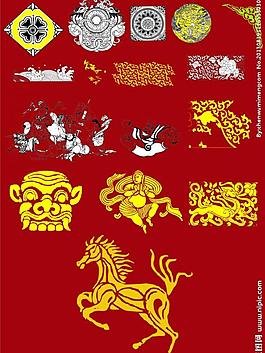 古代花纹图片