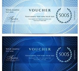 欧式花纹 现金券图片