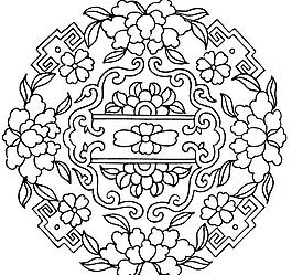 古典花纹底纹图片