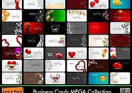 名片 情人节爱心图片