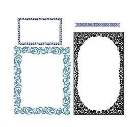 欧式边框花纹装饰图片