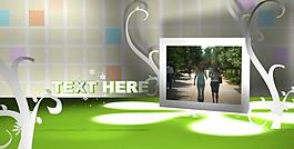 现代校园花纹相册模版图片