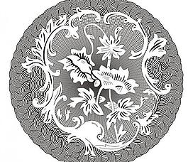 怀表花纹纹理放射状图片