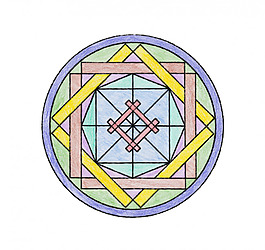 曼荼罗 印花花纹素材图片