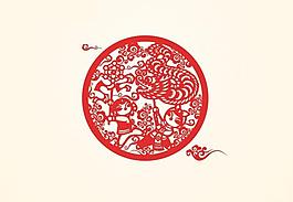剪纸花纹图片