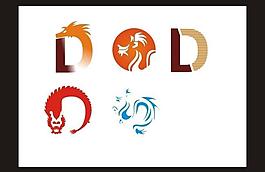 龙形logo矢量图片