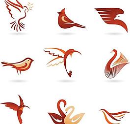 鸟形logo图片