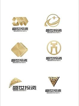 投资 金融 logo 设计 黄金 金色图片