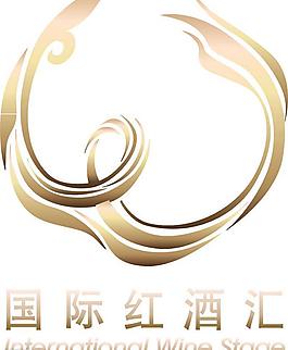 红酒汇logo金色图片