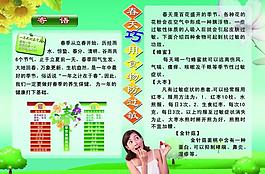 春季养生知识展板图片
