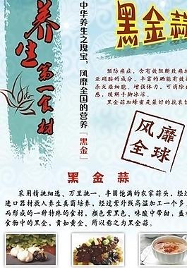 黑蒜易拉宝图片