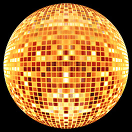 球形马赛克小拼图背景